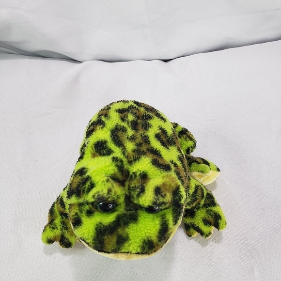 Ganz Webkinz Lil Kinz Bullfrog Plush Beanbag Stuffed Toy HS114 No Code 6.5 Inch - Picture 5 of 7